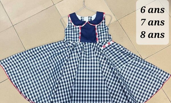 Robe d'école filles 6-8 ans