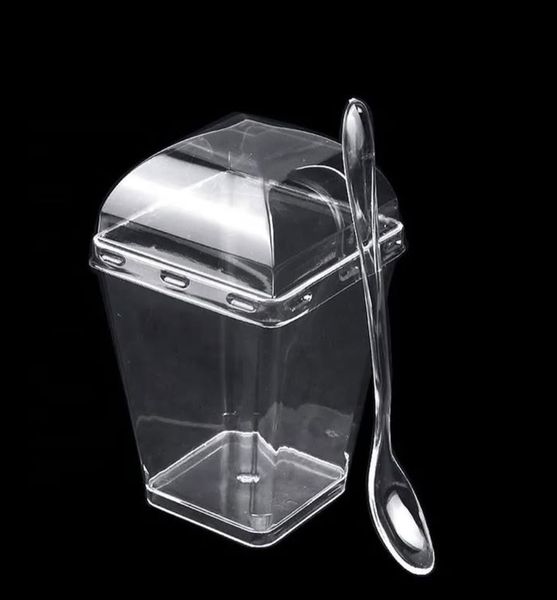  DESSERT CUP WITH LID 25 pc