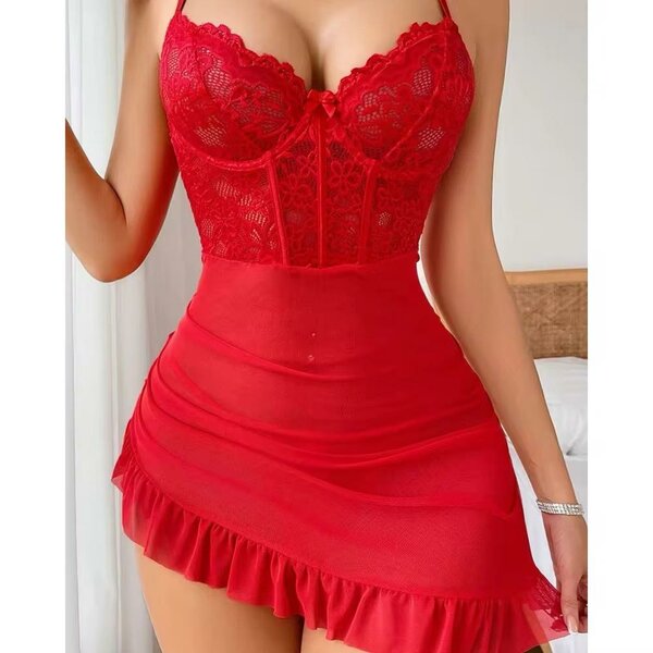 Robe de nuit rouge
