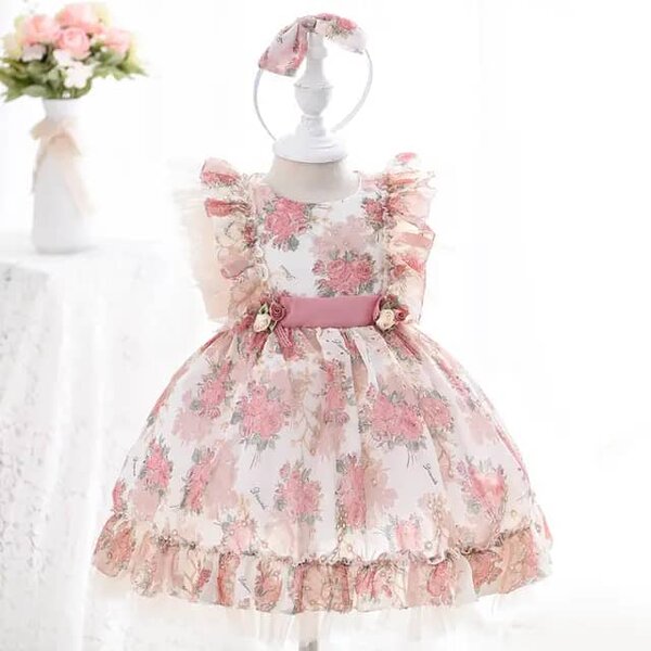 Robe bébé fleurie 9 mois