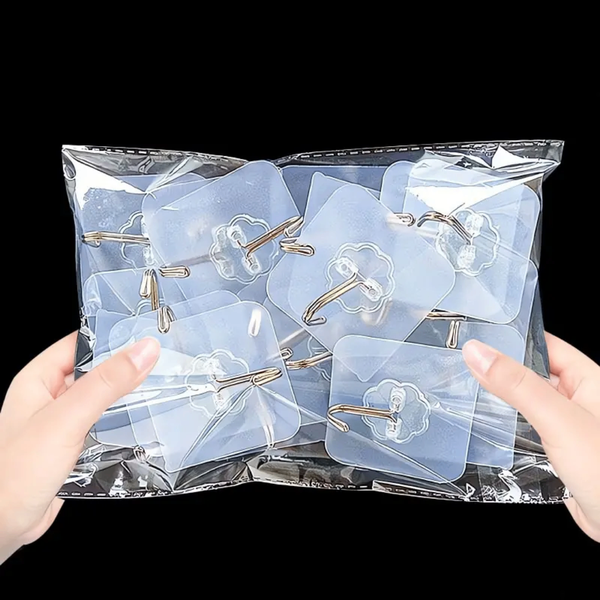Transparent sticker hanger