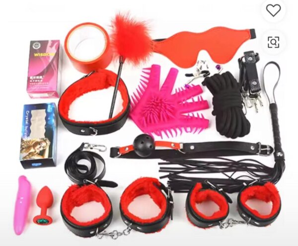 Coffret BDSM Complet Rouge