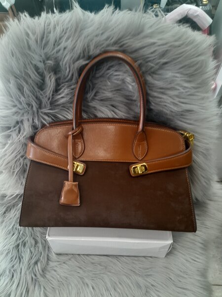 Brown leather bag