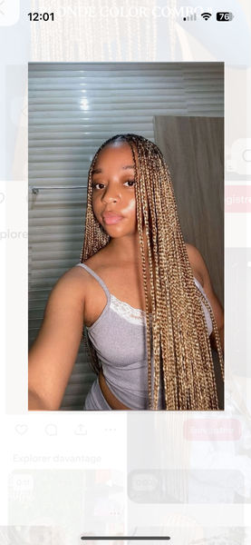 Extensions de tresses longues