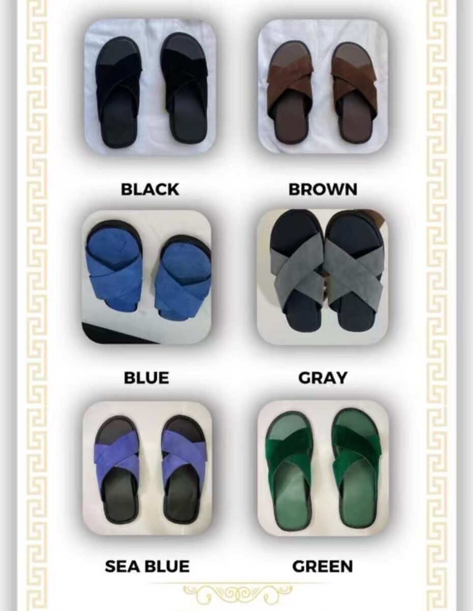 Suede slippers