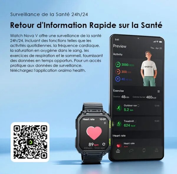 Montre Connectée Étanche HD