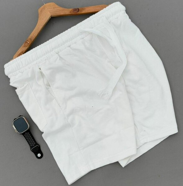 Shorts en coton blanc homme