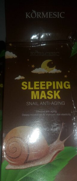 3 PCS MASQUE DE SOMMEIL  ESCARGOT ANTI-ÂGE