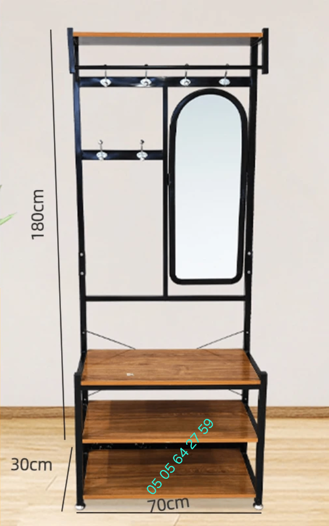 Porte-manteau avec miroir moderne