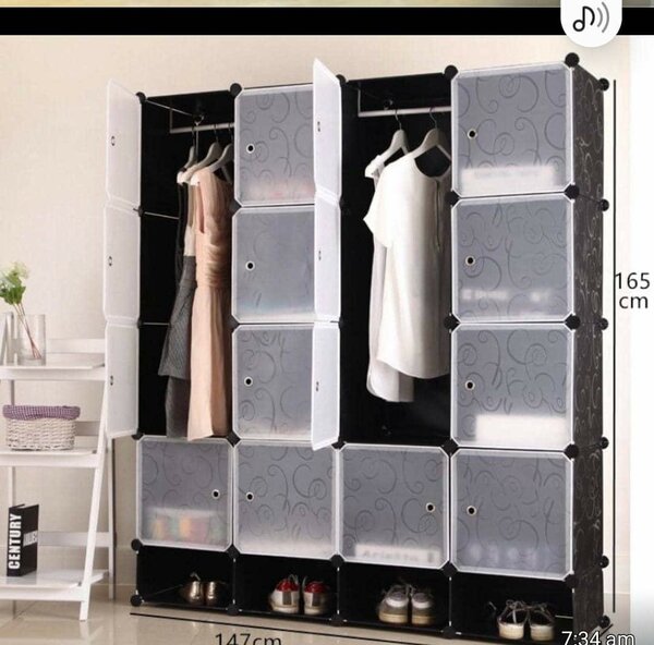 20 cubes plastic wardrobe