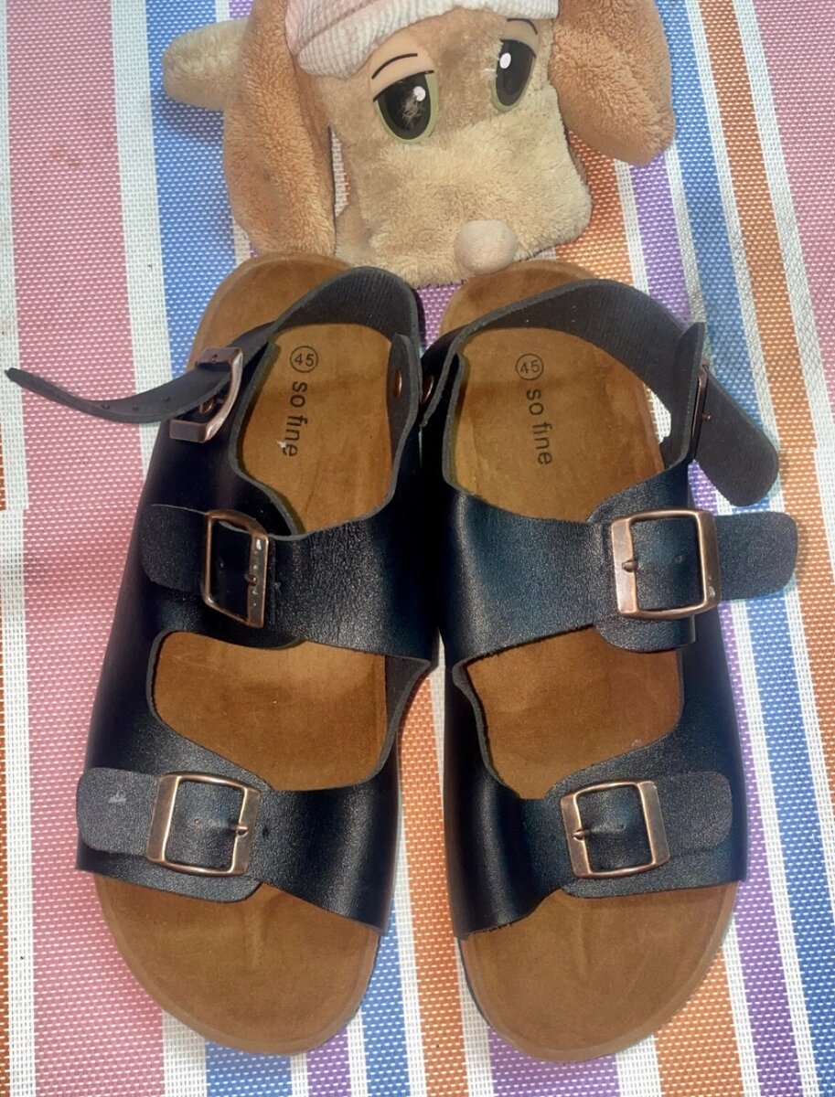 Sandales confort en cuir