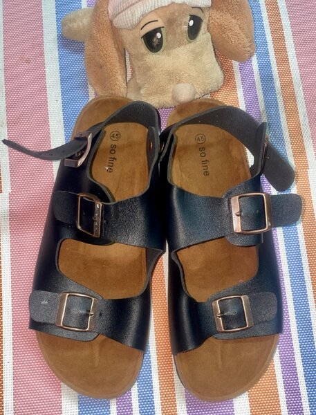 Sandales confort en cuir