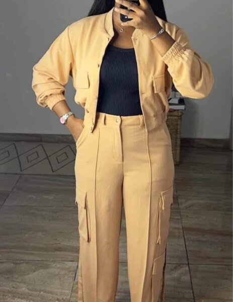 Veste et pantalon cargo femme
