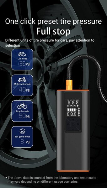 Rechargeable Electric Tyre Pump