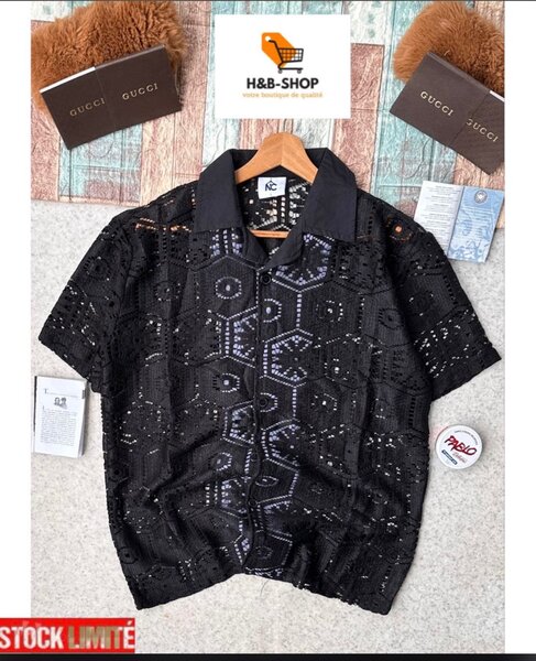 Chemise homme en dentelle