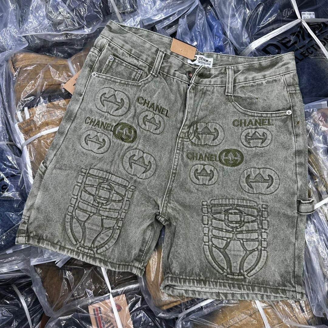 Denim shorts