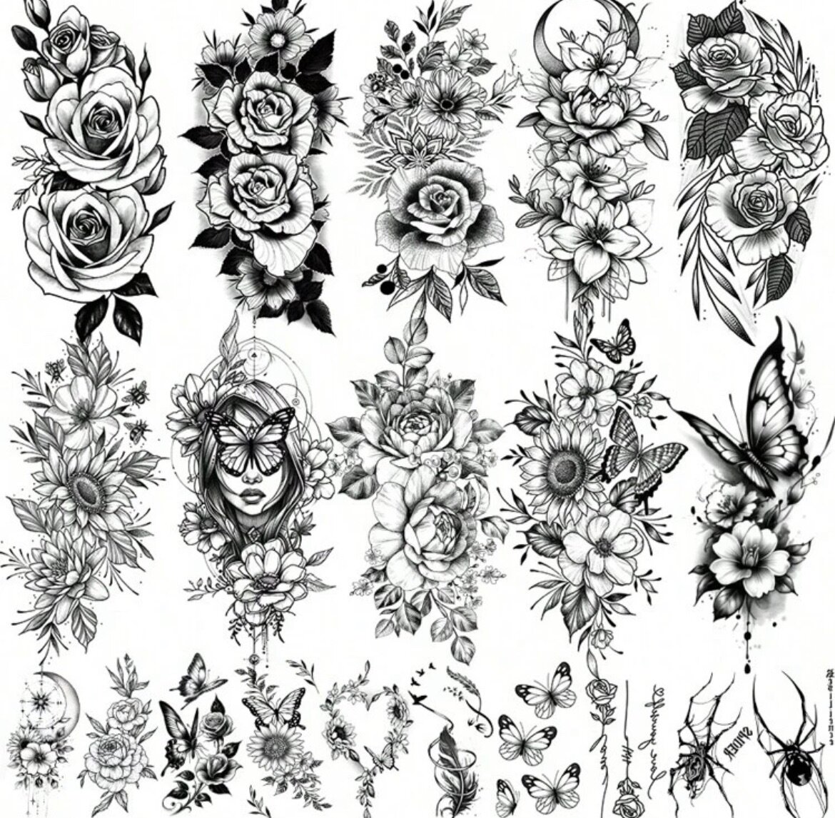 Tatouages Temporaires Floraux