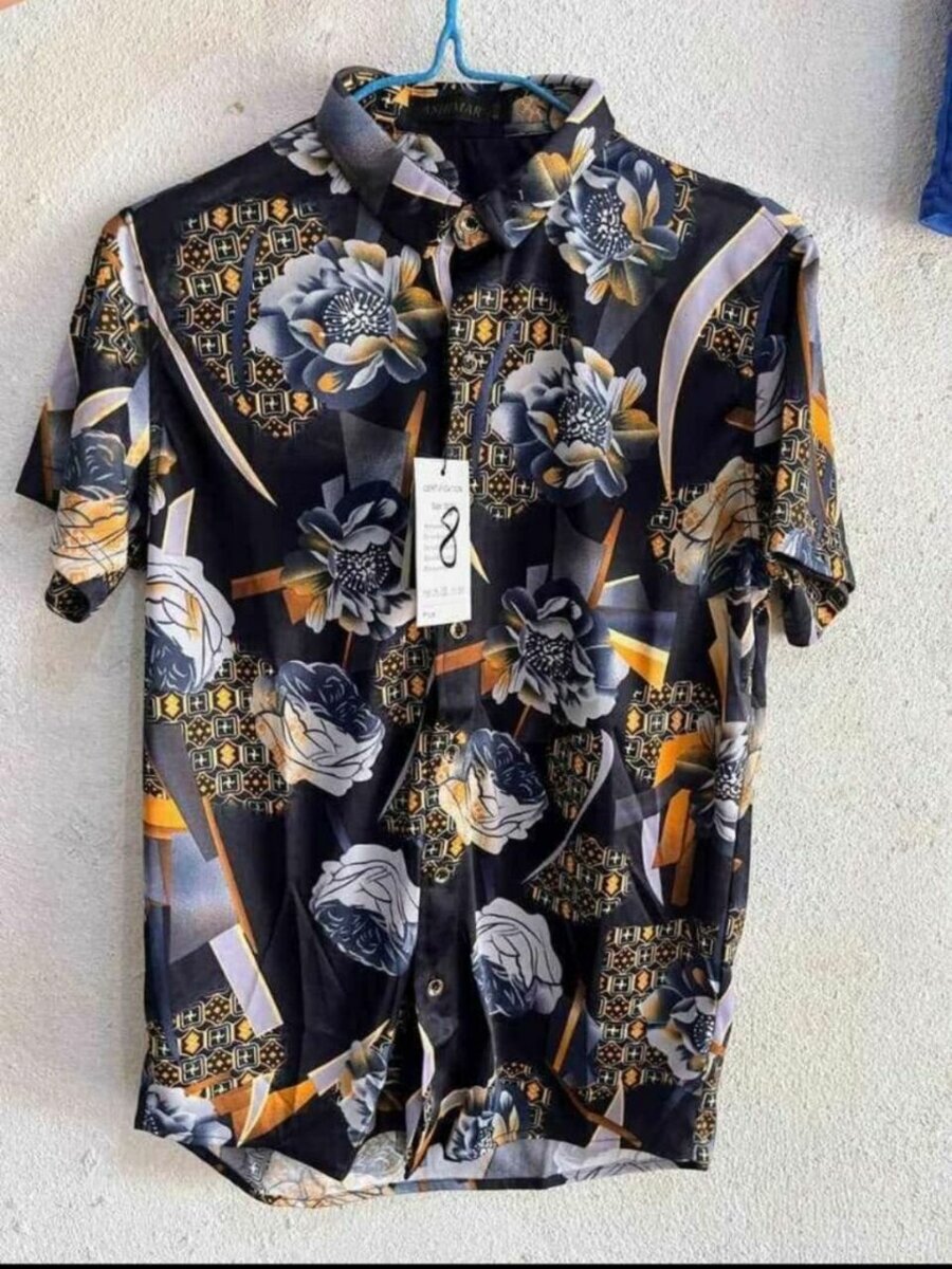 Chemise à motifs colorés homme