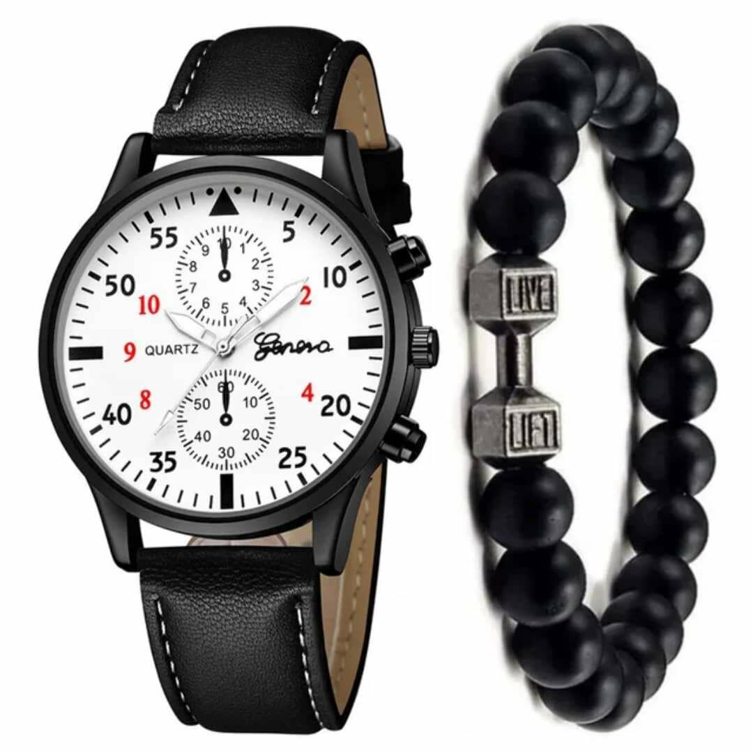 Montre Homme Élégante et Bracelet