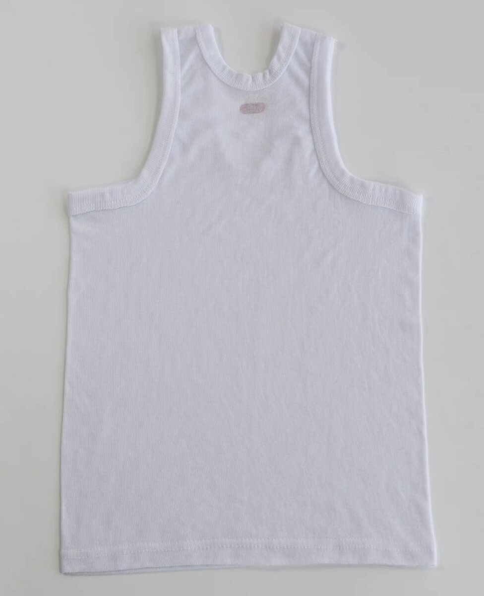 Débardeur Enfant Coton Blanc
