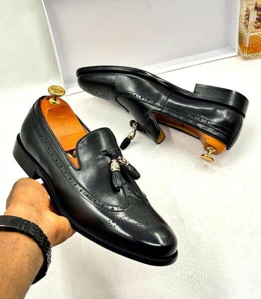Leather half shoes