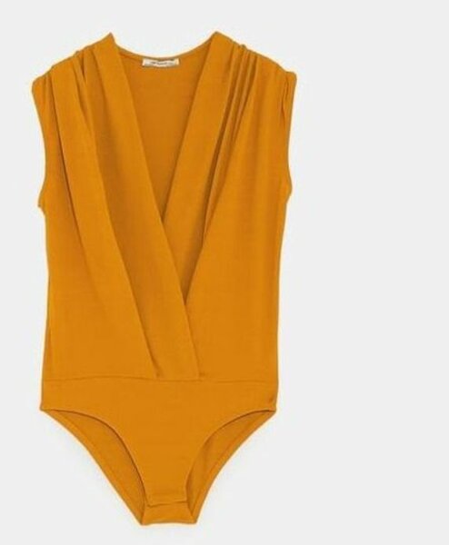 Elegant Mustard Bodysuit