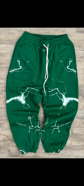 Pantalon jogging vert éclair
