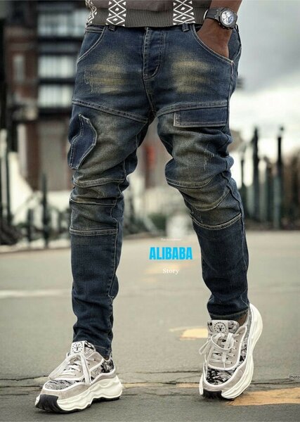 Jean cargo pour homme tendance