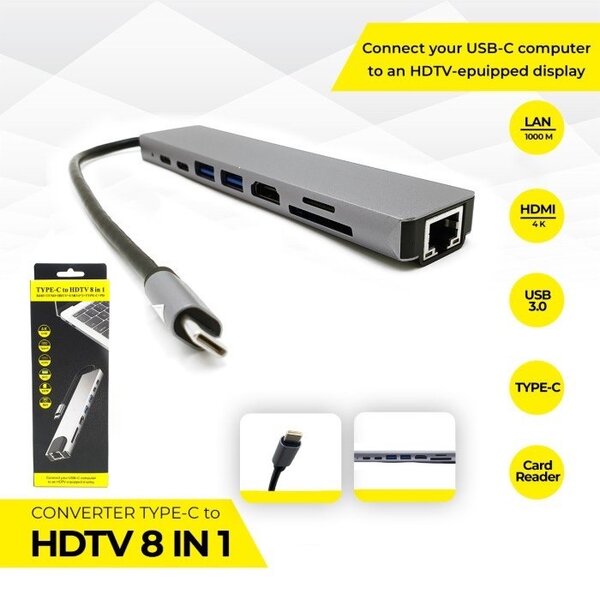 8 in 1 USB C  Hub