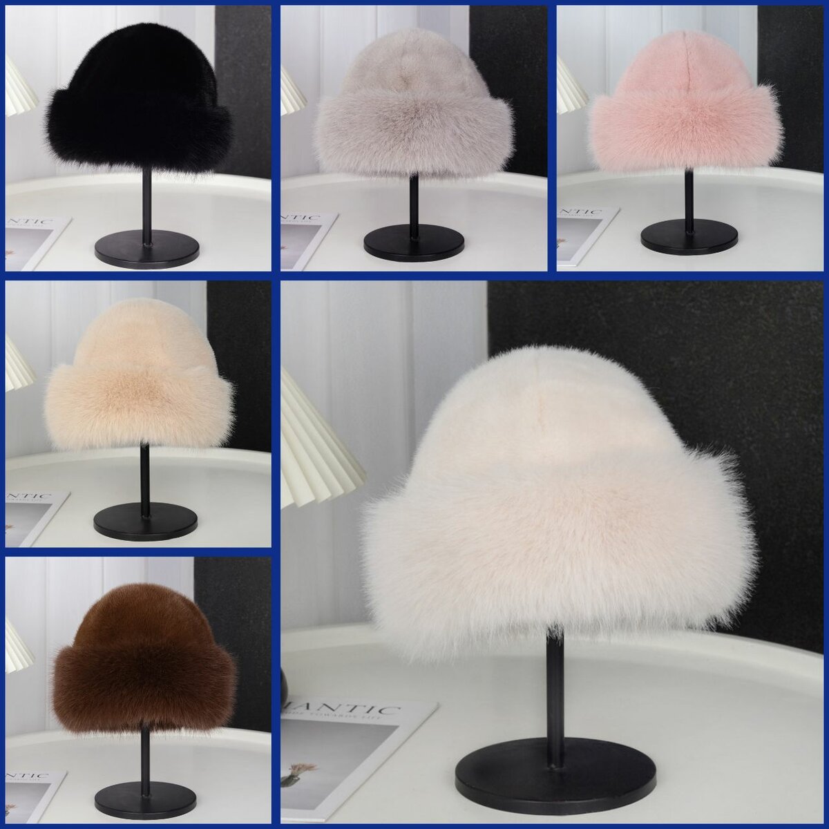 Chapeau en fausse fourrure élégante