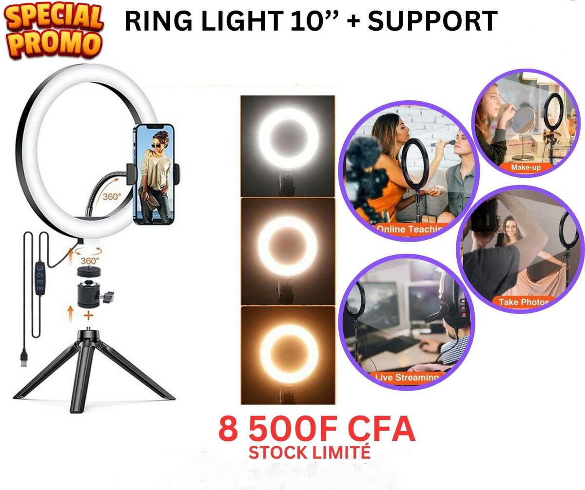 RING Light 10" + support