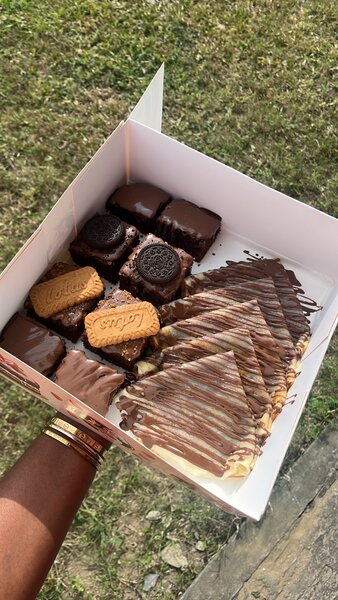 Boxe de brownie et crepes