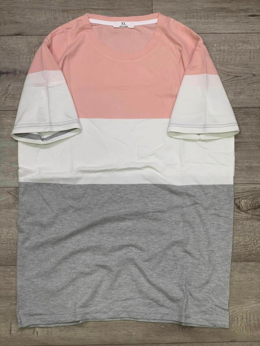 T-shirt gris rose
