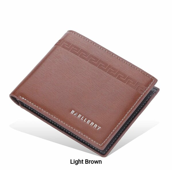 Porte-monnaie marron avec motif