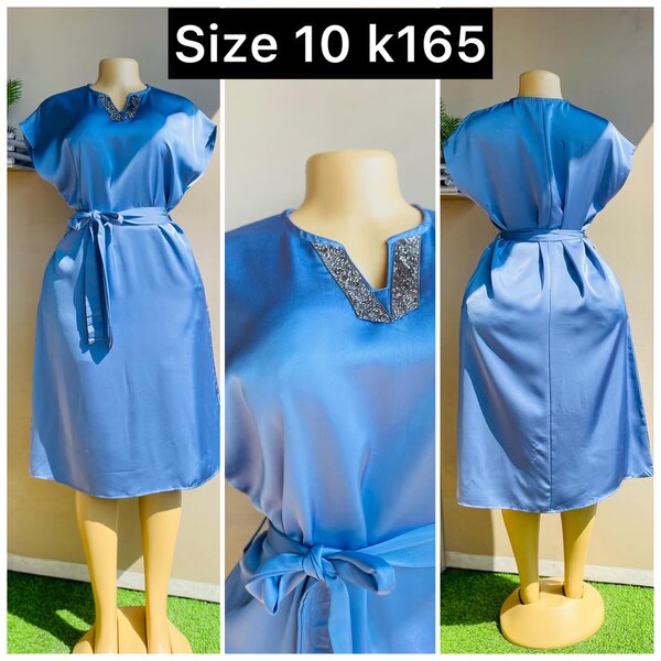 blue dress