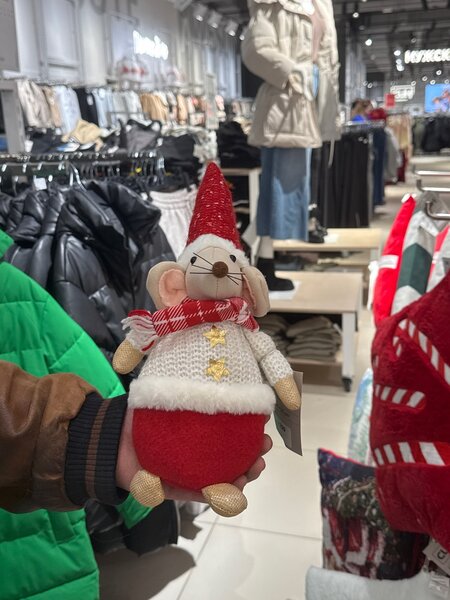 Мышь новогодняя