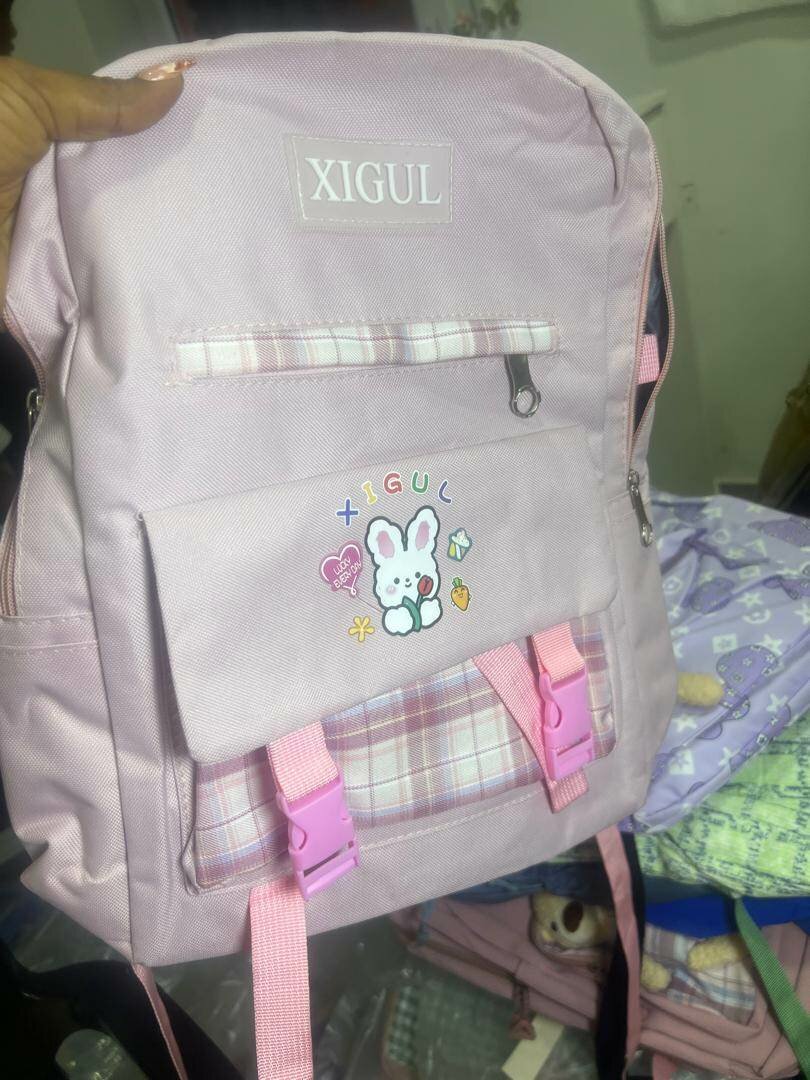 Sac à dos scolaire rose mignon