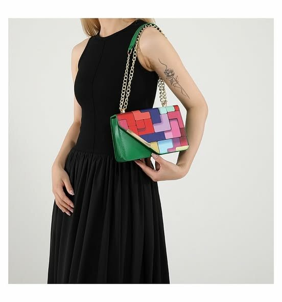 Sac à main à la mode vert