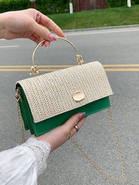 Sac pochette tissé