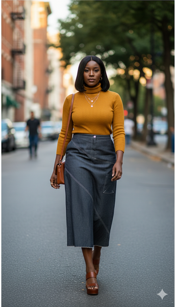 Jupe en jean tendance