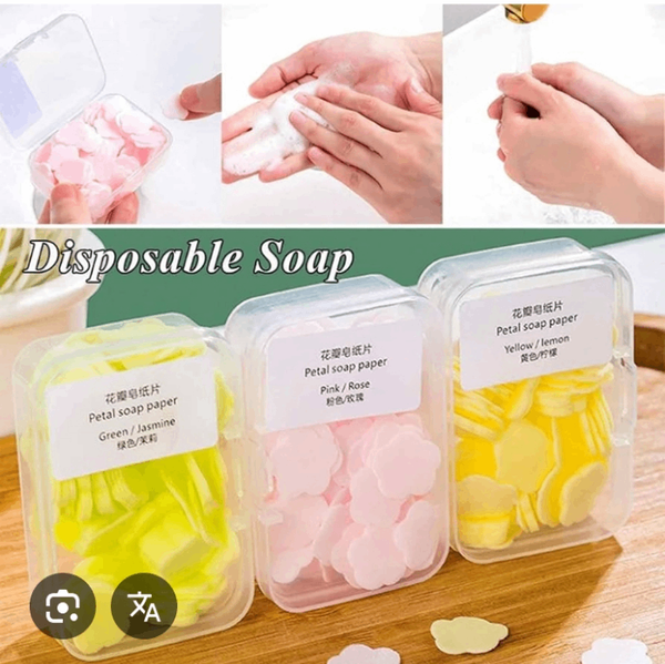 Savon Pétale Jetable Portable