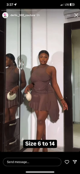 Chic brown dress