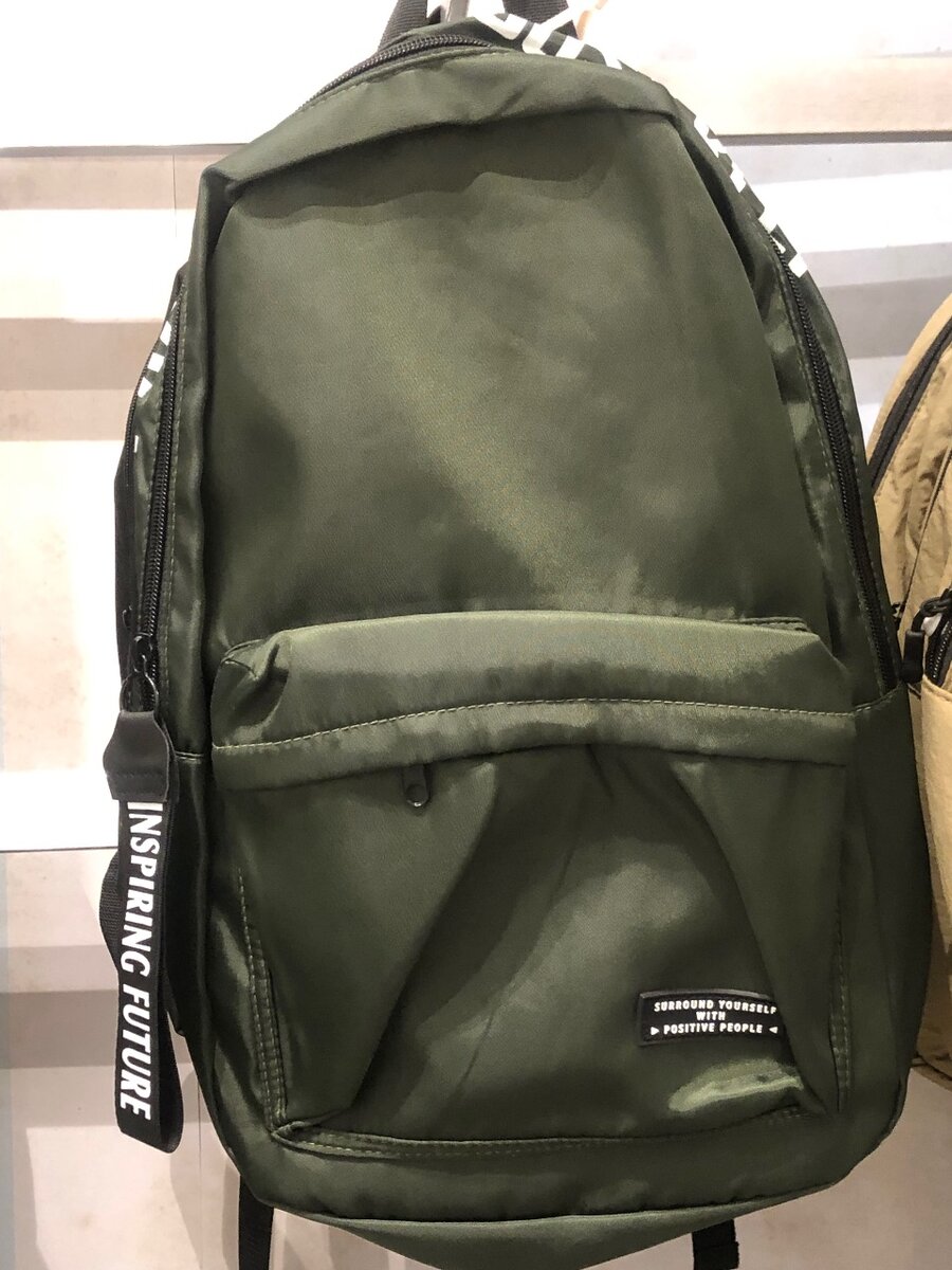 Sac à dos vert résistant