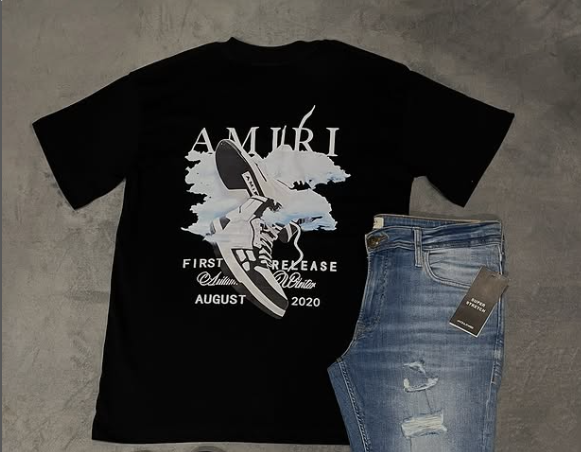 black t-shirt