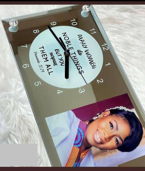 Glass clock