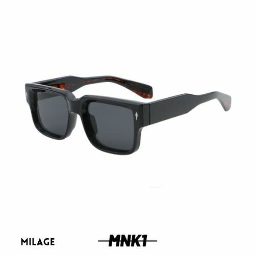 lunettes de solei MNK1 noir et rouge