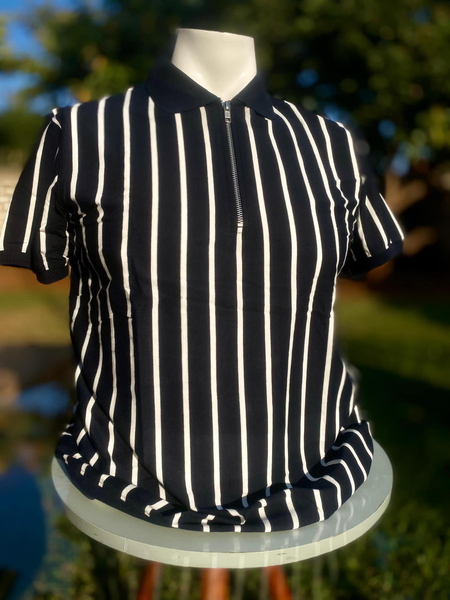 T-shirt noir blanc