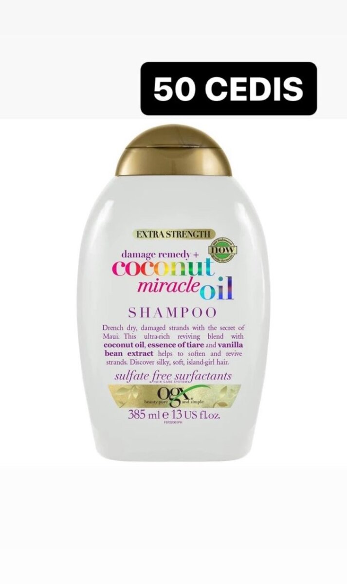 OGX coconut miracle oil shampoo