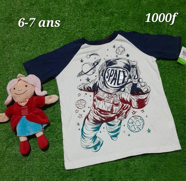 T-shirt pour garçon, Cosmos, 6-7 ans