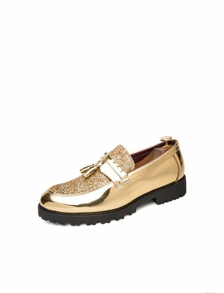 Men Glossy Tassel Brogue shoe